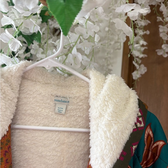 Sundance RARE Linnea Boho Multicolor Floral Quilted Robe - Picture 4 of 6